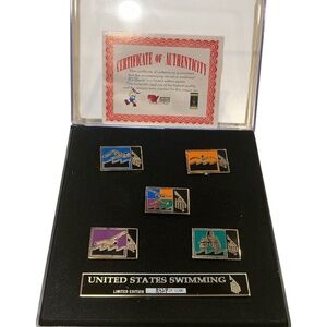 1992 Altanta Summer Games collectible swimming pins
